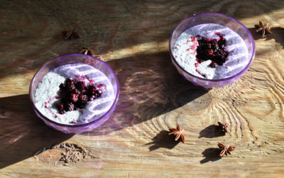 Coconut Chia Pudding – With Winter Spiced Berries