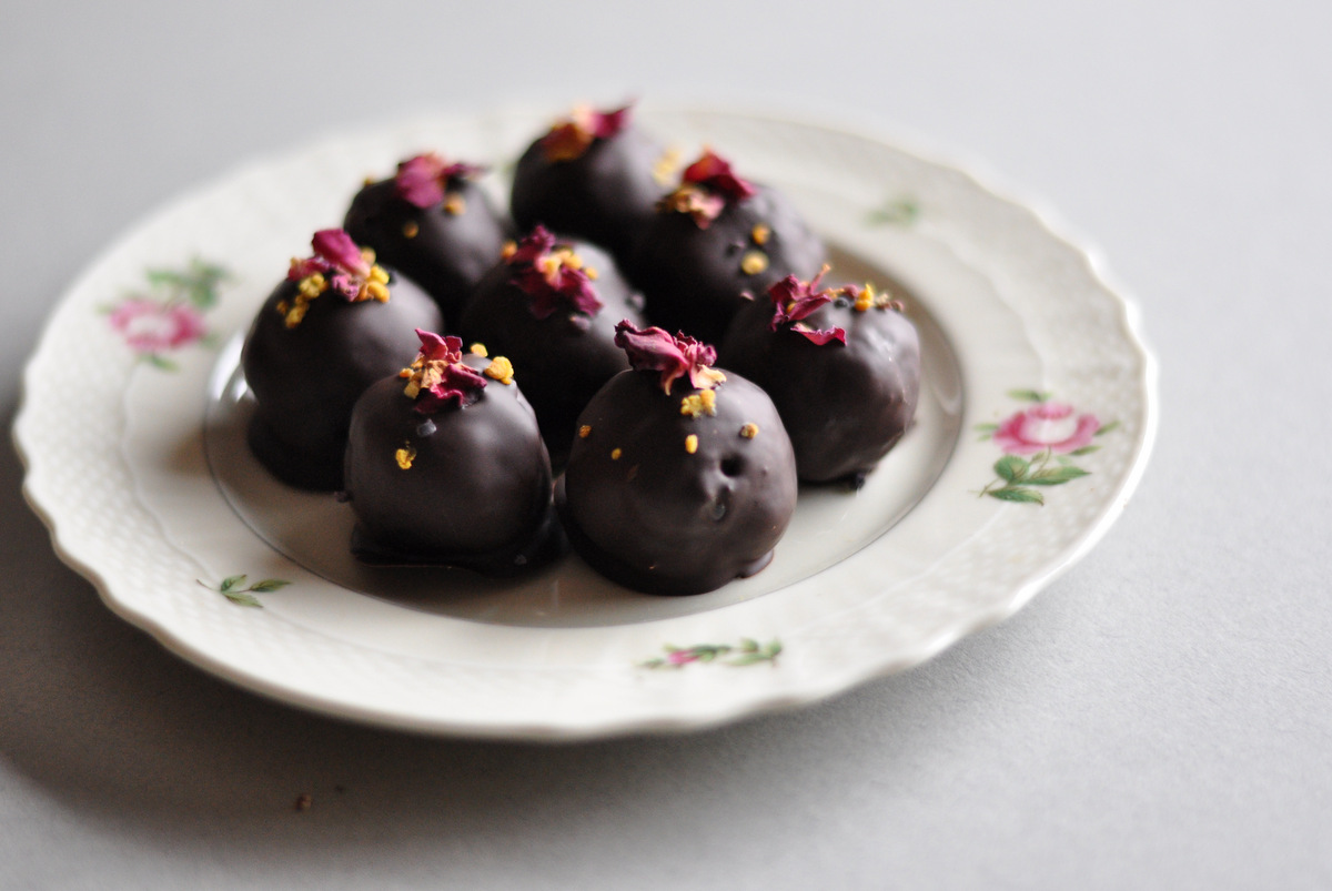 Rose infused marzipan – for Valentine’s