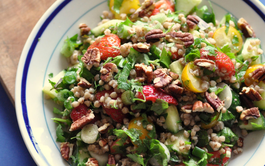 Buckwheat Tabbouleh with Strawberries – Summer Salad Series part 2